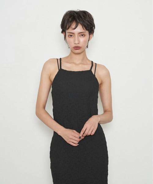 OFROOM(オフルーム)の「【2026秋冬新作】Shirred American Sleeve One-piece|シャーリングアメスリワンピース(ワンピース・レディース・ブラウン/ブラック/マスタード・MT/MEDIUM)」の17枚目の写真