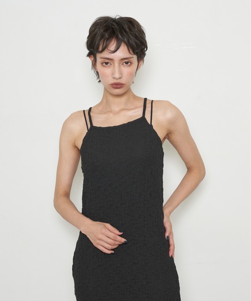 OFROOM(オフルーム)の「【2026秋冬新作】Shirred American Sleeve One-piece|シャーリングアメスリワンピース(ワンピース・レディース・ブラウン/ブラック/マスタード・MT/MEDIUM)」の19枚目の写真