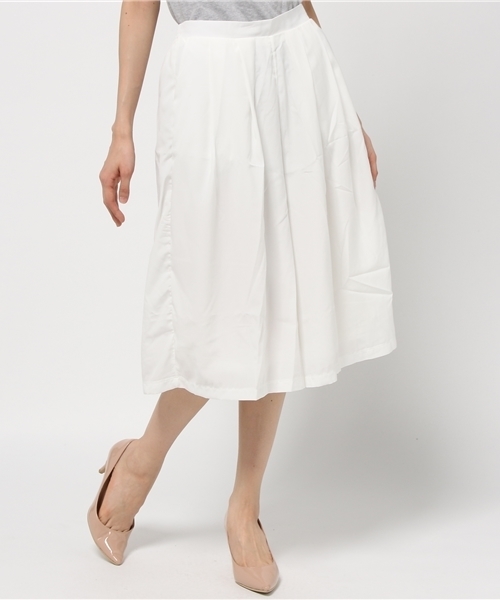 archives（アルシーヴ）の「タックガウチョ（その他パンツ・レディース・オフホワイト/グレー/ネイビー・MEDIUM）」の2枚目の写真