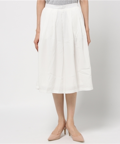 archives（アルシーヴ）の「タックガウチョ（その他パンツ・レディース・オフホワイト/グレー/ネイビー・MEDIUM）」の8枚目の写真