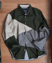 SHIPS JET BLUE | 《一部追加予約》 SHIPS JET BLUE: ランダムパッチワーク ネルシャツ■(シャツ/ブラウス)