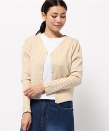 mystic | ランダムリブ2WAYカーデ(カーディガン/ボレロ)