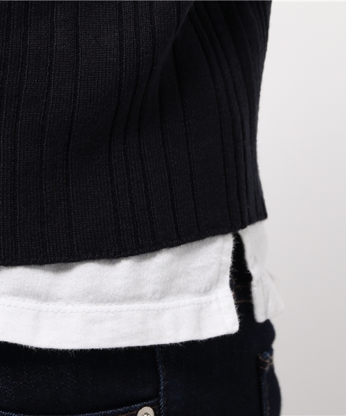 mystic（ミスティック）の「ランダムリブ2WAYカーデ（カーディガン/ボレロ・レディース・アイボリー/レッド/グリーン/グレー/ネイビー・ﾌﾘ-）」の11枚目の写真