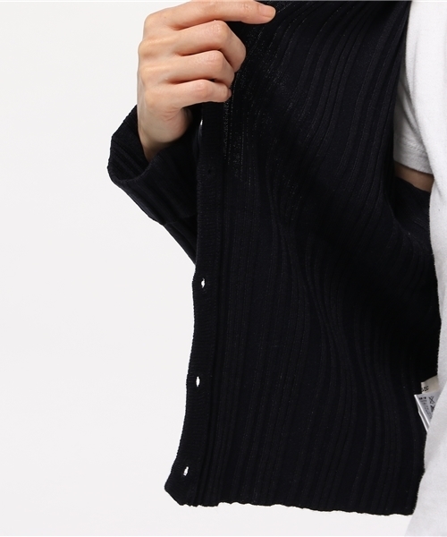 mystic（ミスティック）の「ランダムリブ2WAYカーデ（カーディガン/ボレロ・レディース・アイボリー/レッド/グリーン/グレー/ネイビー・ﾌﾘ-）」の12枚目の写真