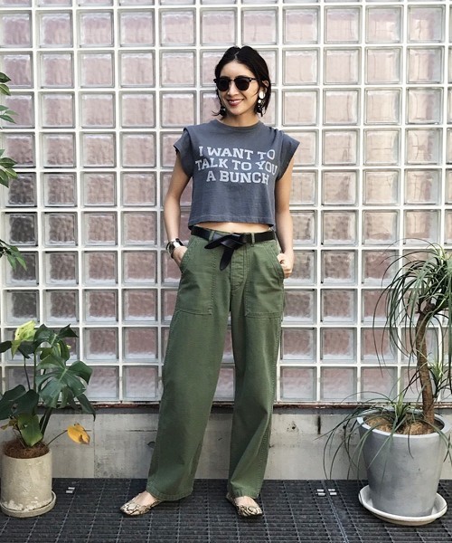 TODAYFUL（トゥデイフル）の「ショートＬＯＧＯＴシャツ（Tシャツ/カットソー・レディース・ホワイト/グレー/マスタード・FREE）」の12枚目の写真