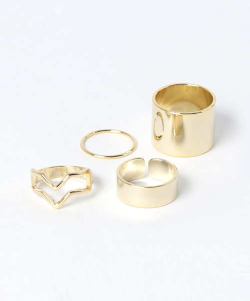 SLY（スライ）の「VARIOUS RING SET（ピアス（両耳用）・レディース・シルバー/ゴールド・FREE）」の2枚目の写真