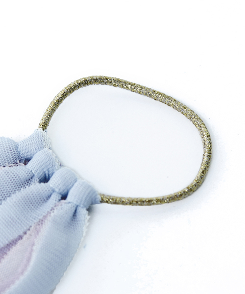 14+（イチヨンプラス）の「アクセサリーミックスカラーシフォンフリンジヘアゴム（ヘアゴム・レディース・カーキ/ブルー/グレー/ベージュ・FREE）」の10枚目の写真