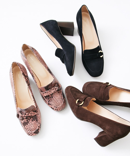 Au BANNISTER（オゥバニスター）の「スクエアヒールアップローファー（ローファー・レディース・ピンク/ダークブラウン/ネイビー・39/35/36/37/38）」の9枚目の写真