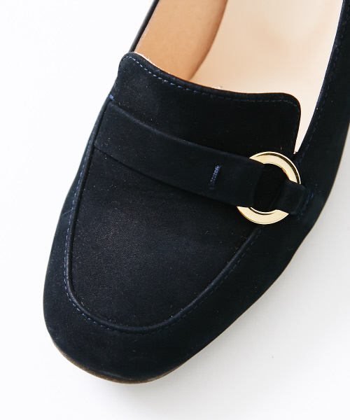 Au BANNISTER（オゥバニスター）の「スクエアヒールアップローファー（ローファー・レディース・ピンク/ダークブラウン/ネイビー・39/35/36/37/38）」の6枚目の写真