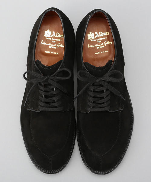 ALDEN(オールデン)の「ALDEN / 別注 GOAT SUEDE V-TIP(ドレスシューズ・メンズ・ブラック/ダークブラウン・7/8/6/7.5/6.5inch/9inch/5.5inch/8.5inch)」の13枚目の写真