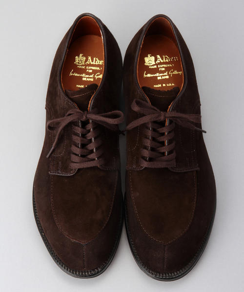ALDEN(オールデン)の「ALDEN / 別注 GOAT SUEDE V-TIP(ドレスシューズ・メンズ・ブラック/ダークブラウン・7/8/6/7.5/6.5inch/9inch/5.5inch/8.5inch)」の18枚目の写真