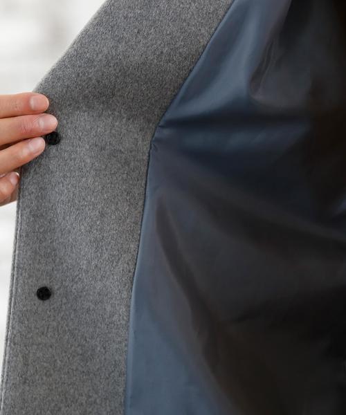 coen(コーエン)の「ウールブレンドチェスターコート(チェスターコート・メンズ・ブラック/グレー・LARGE/MEDIUM/X-LARGE/SMALL)」の3枚目の写真