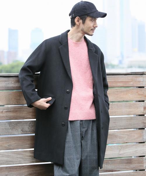 coen(コーエン)の「ウールブレンドチェスターコート(チェスターコート・メンズ・ブラック/グレー・LARGE/MEDIUM/X-LARGE/SMALL)」の20枚目の写真