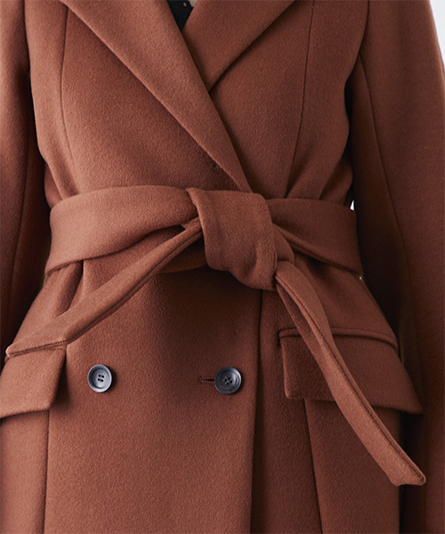 STUDIOUS（ステュディオス）の「ダブルブレストコート（チェスターコート・レディース・ブラウン/マルチ・0/1）」の7枚目の写真