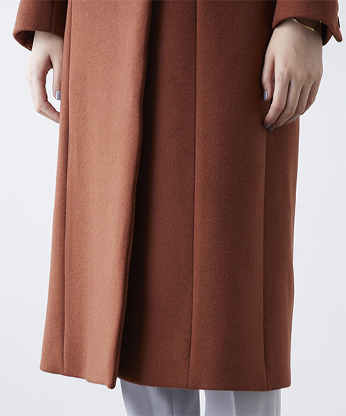 STUDIOUS（ステュディオス）の「ダブルブレストコート（チェスターコート・レディース・ブラウン/マルチ・0/1）」の4枚目の写真