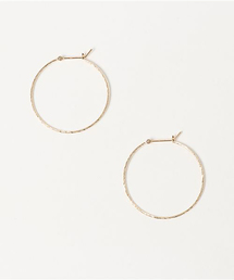 agete | K10フープピアス(ピアス（両耳用）)