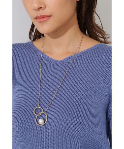 22 OCTOBRE（ヴァンドゥ－オクトーブル）の「スリットスリーブニット（ニット/セーター・レディース・グレー/ブルー/ネイビー・2）」の14枚目の写真