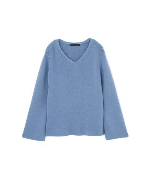 22 OCTOBRE（ヴァンドゥ－オクトーブル）の「スリットスリーブニット（ニット/セーター・レディース・グレー/ブルー/ネイビー・2）」の5枚目の写真