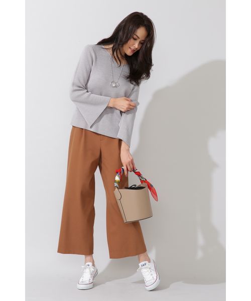 22 OCTOBRE（ヴァンドゥ－オクトーブル）の「スリットスリーブニット（ニット/セーター・レディース・グレー/ブルー/ネイビー・2）」の13枚目の写真