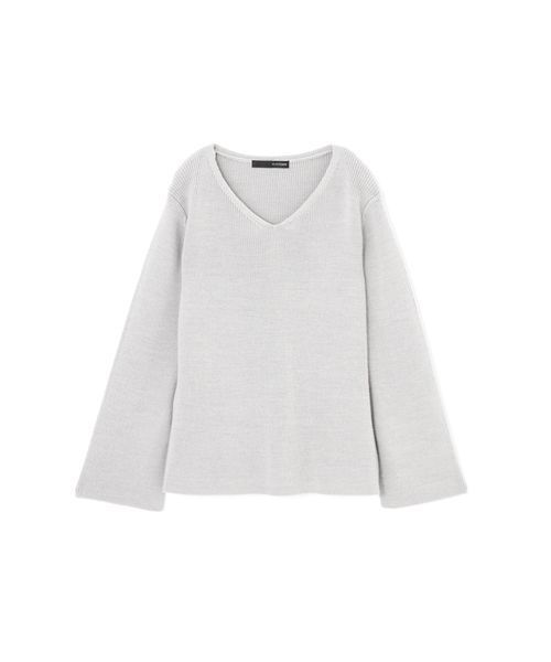 22 OCTOBRE（ヴァンドゥ－オクトーブル）の「スリットスリーブニット（ニット/セーター・レディース・グレー/ブルー/ネイビー・2）」の17枚目の写真