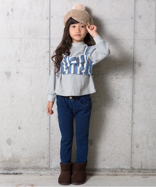 apres les cours(アプレレクール)の「ビスチェ付きトップス(Tシャツ/カットソー・キッズ・レッド/ブルー・100/110/120/130/140/80/90)」の3枚目の写真