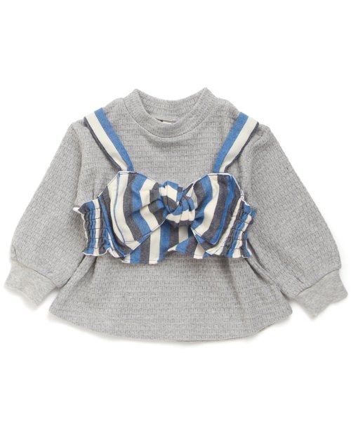 apres les cours(アプレレクール)の「ビスチェ付きトップス(Tシャツ/カットソー・キッズ・レッド/ブルー・100/110/120/130/140/80/90)」の8枚目の写真