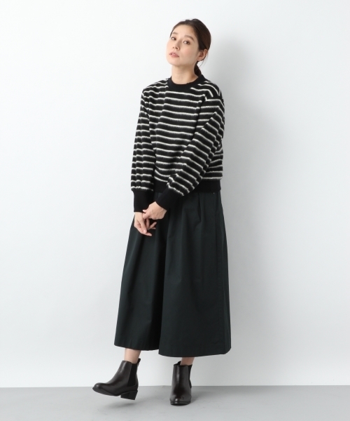 LEPSIM(レプシィム)の「キモウギャザーボーダープルオーバーLS 773003(Tシャツ/カットソー・レディース・ブラック/オフホワイト/ダークネイビー・MEDIUM/LARGE)」の15枚目の写真