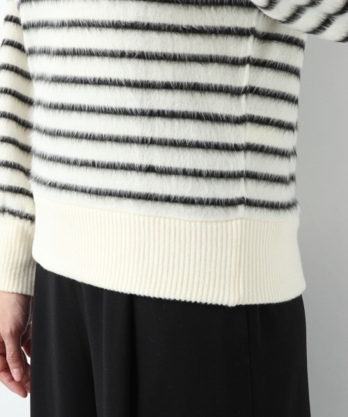 LEPSIM(レプシィム)の「キモウギャザーボーダープルオーバーLS 773003(Tシャツ/カットソー・レディース・ブラック/オフホワイト/ダークネイビー・MEDIUM/LARGE)」の14枚目の写真