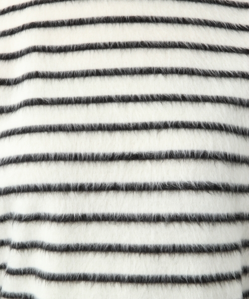 LEPSIM(レプシィム)の「キモウギャザーボーダープルオーバーLS 773003(Tシャツ/カットソー・レディース・ブラック/オフホワイト/ダークネイビー・MEDIUM/LARGE)」の10枚目の写真