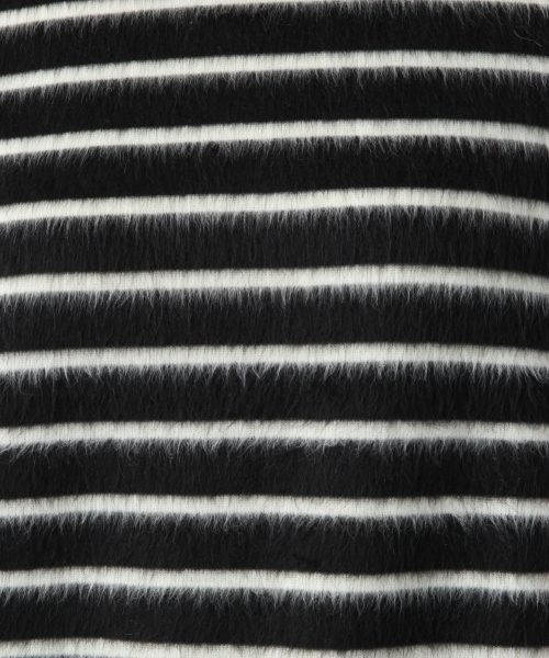 LEPSIM(レプシィム)の「キモウギャザーボーダープルオーバーLS 773003(Tシャツ/カットソー・レディース・ブラック/オフホワイト/ダークネイビー・MEDIUM/LARGE)」の7枚目の写真