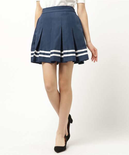 WEGO(ウィゴー)の「WEGO/ラインボックスプリーツミニスカート(スカート・レディース・ホワイト/ブラック/ネイビー/レッド・MEDIUM/SMALL)」の16枚目の写真