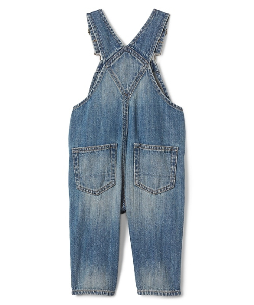 GAP（ギャップ）の「Gap オーガニックデニム サロペット（サロペット/オーバーオール・キッズ・インディゴブルー・90cm/50cm/80ｃｍ/70cm/60cm）」の3枚目の写真