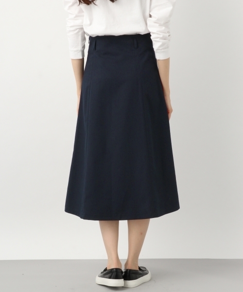 LEPSIM（レプシィム）の「TRハイウエストフレアスカート　784432（スカート・レディース・グリーン/ネイビー/ベージュ・LARGE/MEDIUM）」の9枚目の写真