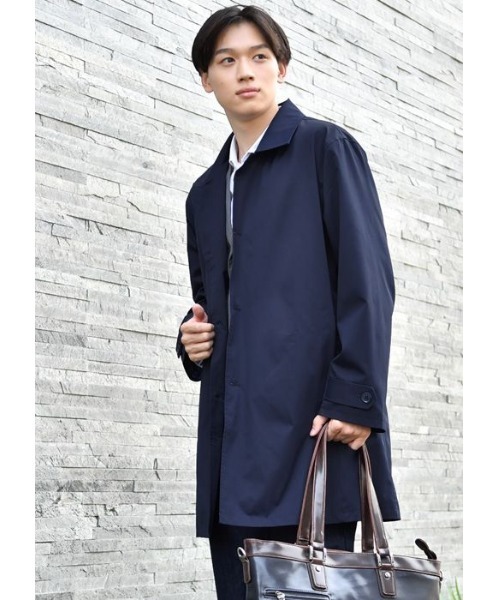 セール 新色登場 大きいサイズ対応 ステンカラーコート バルカラーコート メンズスプリングコート シンプルな定番モデル ステンカラーコート Evolution エボリューション のファッション通販 Zozotown