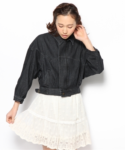 Kastane(カスタネ)の「【Kastane】デニムショートJK(デニムジャケット・レディース・ブルー/ブラック・FREE)」の1枚目の写真
