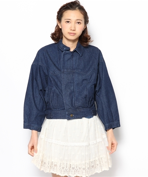 Kastane(カスタネ)の「【Kastane】デニムショートJK(デニムジャケット・レディース・ブルー/ブラック・FREE)」の11枚目の写真