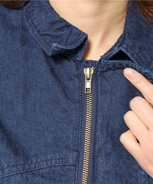 Kastane(カスタネ)の「【Kastane】デニムショートJK(デニムジャケット・レディース・ブルー/ブラック・FREE)」の12枚目の写真