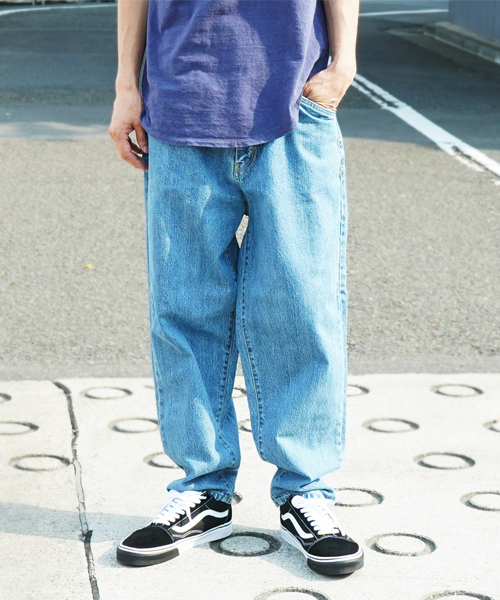 BEN DAVIS/PROJECT LINE（ベンデイビスプロジェクトライン）の「BEN DAVIS HEY BAGGY DENIM PANTS（デニムパンツ・メンズ・インディゴブルー・34inch/36inch/30inch/32inch）」の6枚目の写真