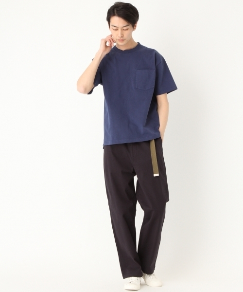 niko and...(ニコアンド)の「ピグメントポケット付きTシャツ(Tシャツ/カットソー・メンズ・ライトブルー/ネイビー/オフホワイト/オレンジ・MEDIUM/LARGE)」の8枚目の写真