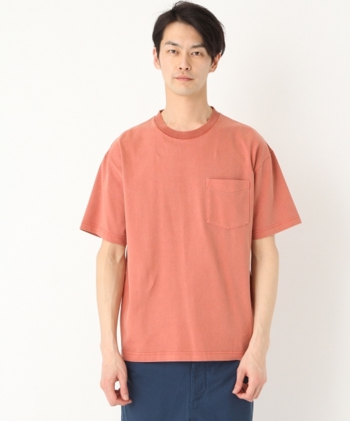 niko and...(ニコアンド)の「ピグメントポケット付きTシャツ(Tシャツ/カットソー・メンズ・ライトブルー/ネイビー/オフホワイト/オレンジ・MEDIUM/LARGE)」の13枚目の写真