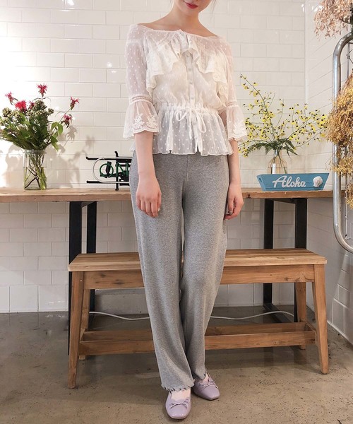 one after another NICE CLAUP（ワンアフターアナザーナイスクラップ）の「サーマル パンツ（その他パンツ・レディース・ベージュ/グレー/スミクロ・FREE）」の8枚目の写真