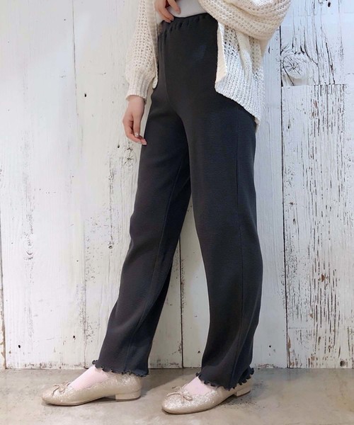 one after another NICE CLAUP（ワンアフターアナザーナイスクラップ）の「サーマル パンツ（その他パンツ・レディース・ベージュ/グレー/スミクロ・FREE）」の6枚目の写真