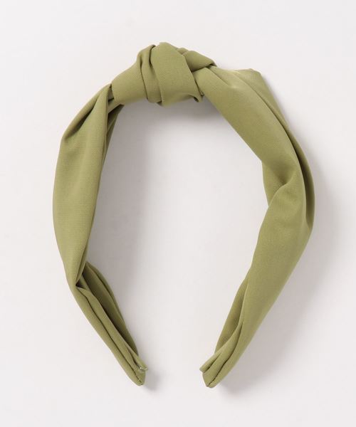 Fun & Daily（ファンアンドデイリー）の「F&D : ツイルクロスカチューシャ（カチューシャ・レディース・ブラック/レッド/ピンク/マスタード/ネイビー/ミント/グリーン・FREE）」の2枚目の写真