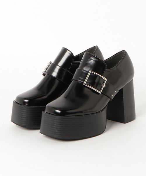 WEGO（ウィゴー）の「WEGO/厚底ベルトシューズ（ドレスシューズ・レディース・ブラック/ブラック系その他・LARGE/MEDIUM）」の7枚目の写真