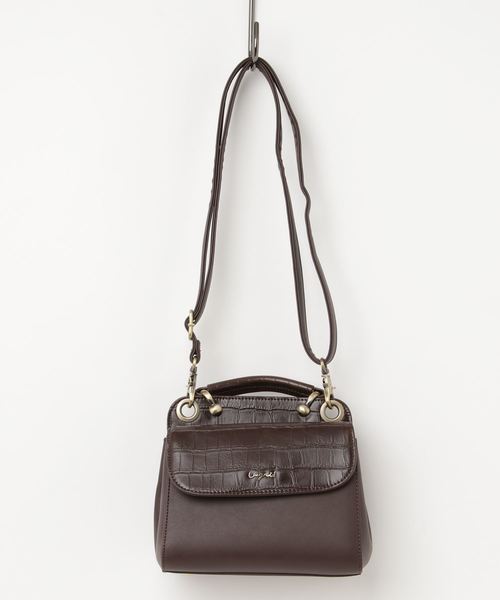 Ungrid（アングリッド）の「【Ungrid/アングリッド】　クロコミックスショルダーハンドバッグ（ショルダーバッグ・レディース・ブラック/ダークブラウン/アイボリー/キャメル・FREE）」の7枚目の写真