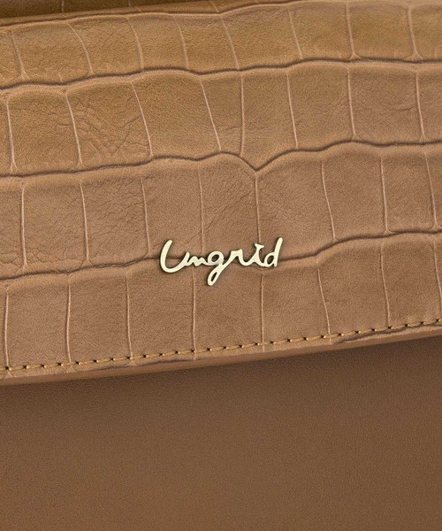 Ungrid（アングリッド）の「【Ungrid/アングリッド】　クロコミックスショルダーハンドバッグ（ショルダーバッグ・レディース・ブラック/ダークブラウン/アイボリー/キャメル・FREE）」の9枚目の写真