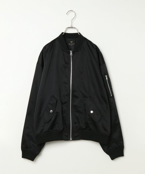 VENCEEXCHANGE（ヴァンスエクスチェンジ）の「MA-1ジャケット（MA-1・レディース・ブラック/エンジ/オリーブ・M）」の8枚目の写真