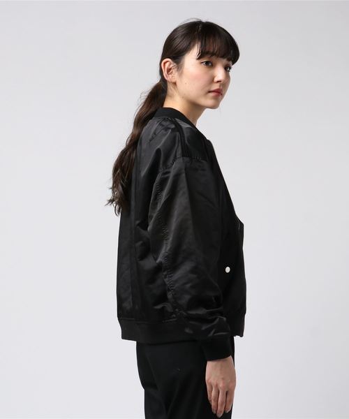 VENCEEXCHANGE（ヴァンスエクスチェンジ）の「MA-1ジャケット（MA-1・レディース・ブラック/エンジ/オリーブ・M）」の5枚目の写真