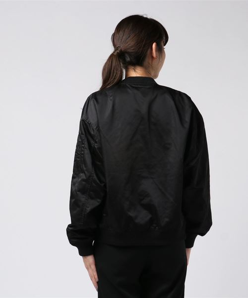 VENCEEXCHANGE（ヴァンスエクスチェンジ）の「MA-1ジャケット（MA-1・レディース・ブラック/エンジ/オリーブ・M）」の4枚目の写真