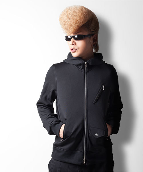 NANO universe（ナノユニバース）の「masuraomind ROPPONGI(マスラオマインド ロッポンギ)/ Jersey Set Up（ジャージ・メンズ・ブラック・SMALL/MEDIUM/LARGE）」の2枚目の写真